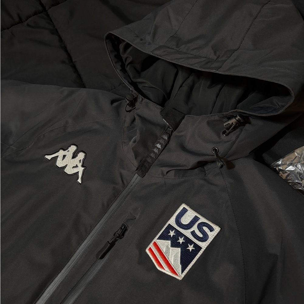 Kappa Black Jacket With Logo Patch - image 1